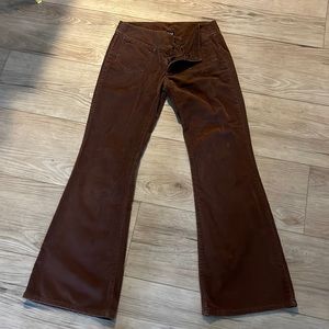 GAP brown corduroy flare pants size 4